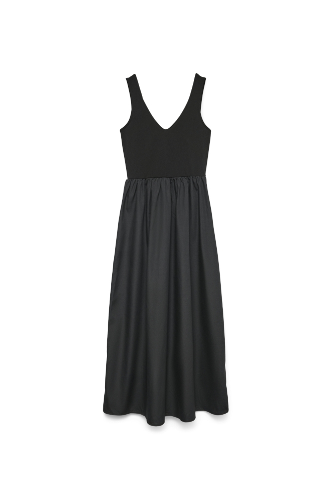 VMVALLY SL LONG BOW DRESS JRS NOOS 10338847 Black